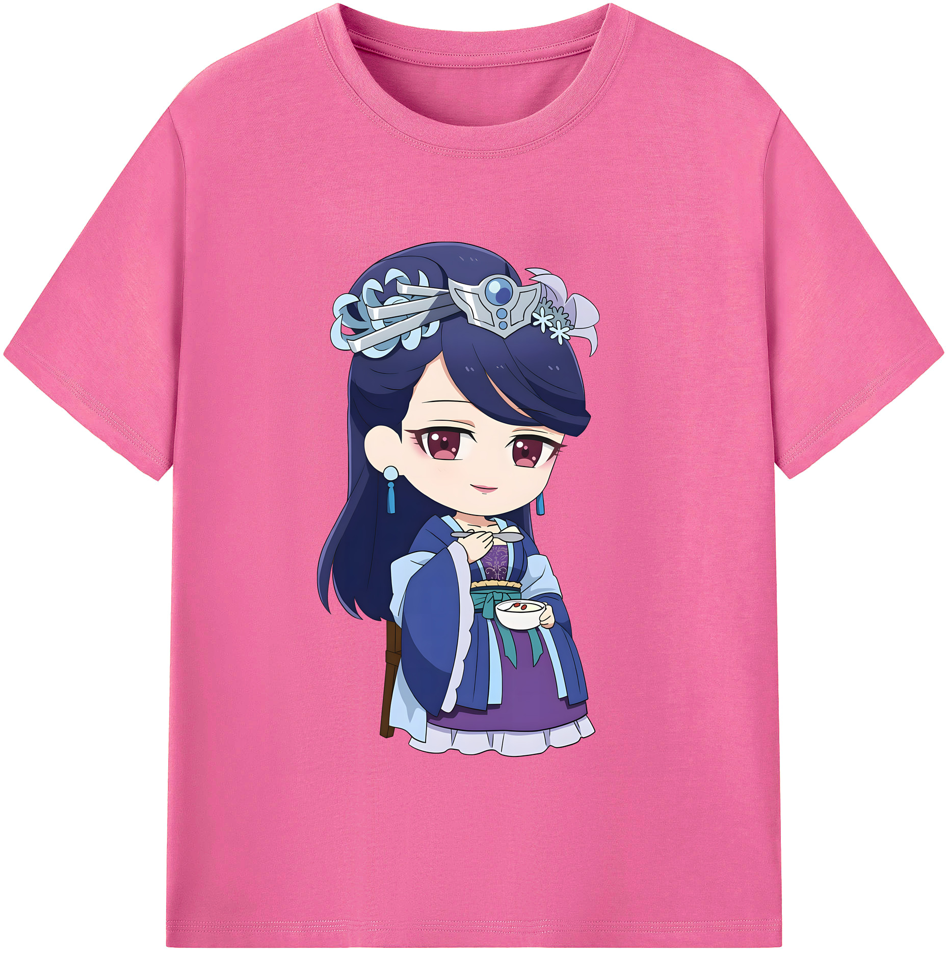 （画像用） 薬屋のひとりごと The Apothecary Diaries レディースカジュアルプリントTシャツ（綿100％）